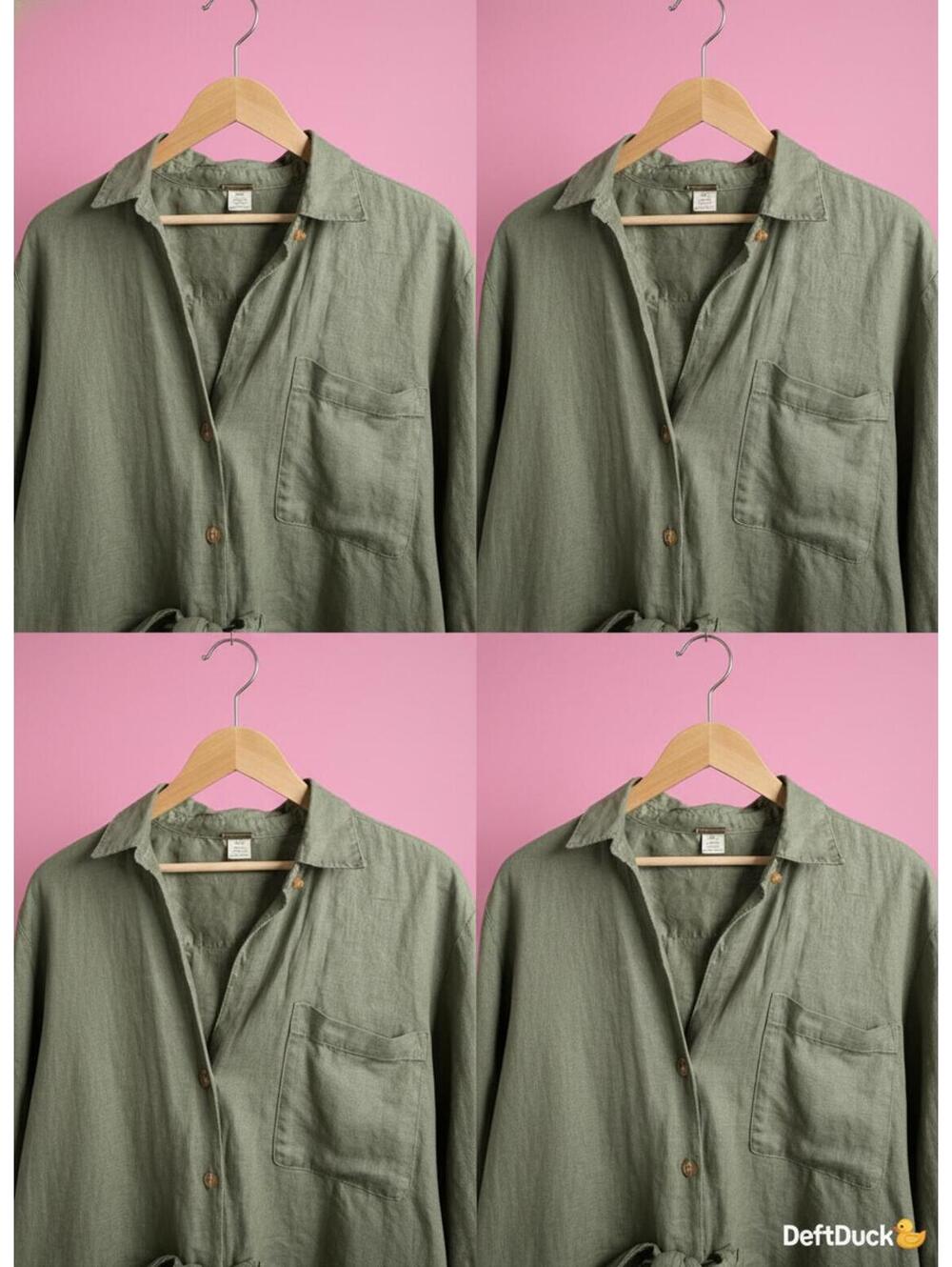 Magaschoni Olive Green Linen Shirt - Breezy Chic for Everyday Adventures